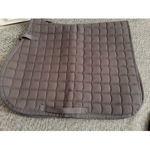 Tapis de selle bleu pétrole/noir Equestro Forme tapis Mixte